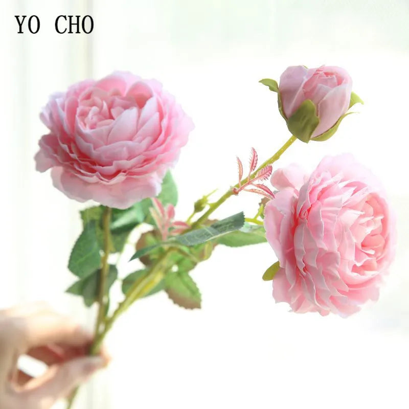Artificial rose flower bouquet for wedding decoration