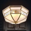 Copper ceiling light for modern European lighting