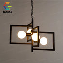 Vintage industrial pendant lamp holder for hallway