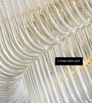 Modern crystal glass pendant chandelier with elegant design