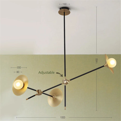 Modern nordic creative chandelier for interior decoration - vue 9 sur 9