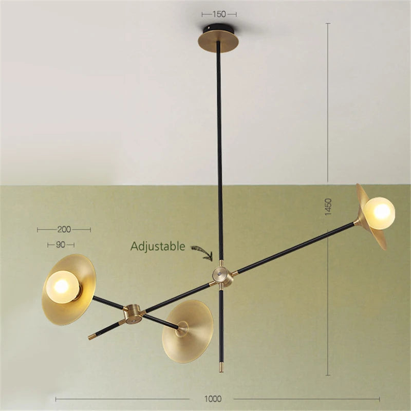 Modern nordic creative chandelier for interior decoration - vue 8 sur 9