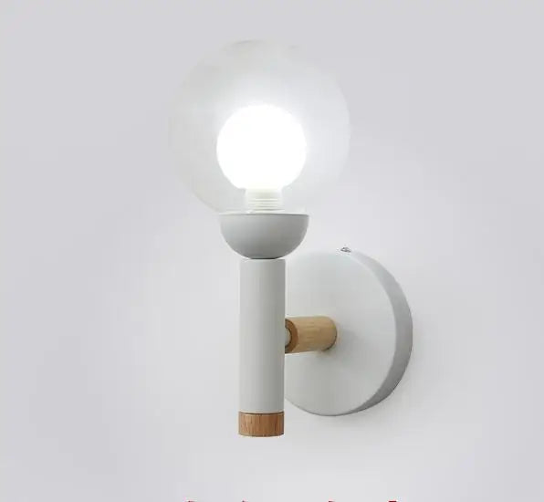 Nordic glass bedside lamp creative design for living room and hotel - vue 8 sur 9