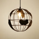 Retro LED globe pendant light for restaurants, cafés and bars
