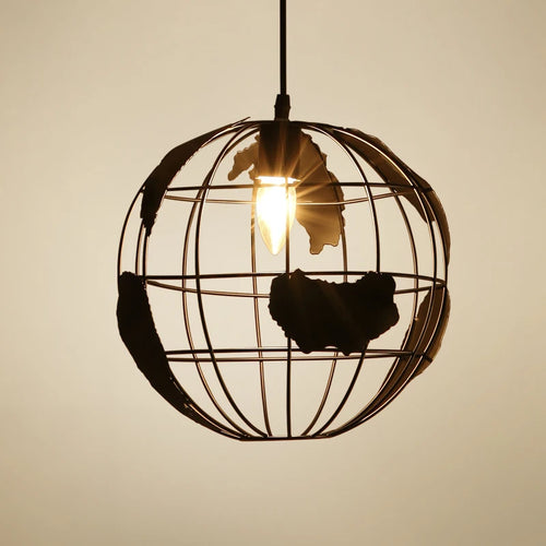 Retro LED globe pendant light for restaurants, cafés and bars - vue 2 sur 8