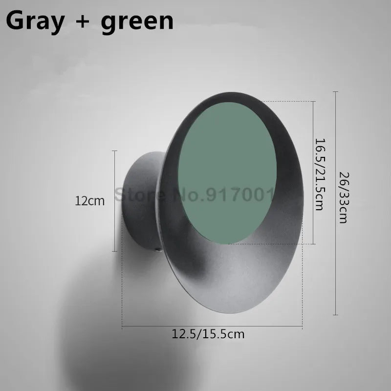 Modern rotatable LED wall light for interiors
