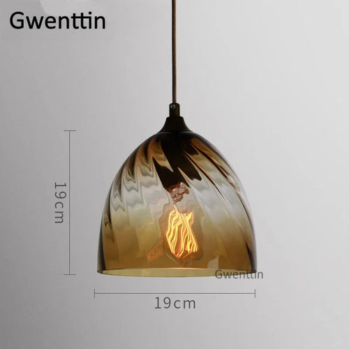 Modern stained glass pendant light for interior decoration