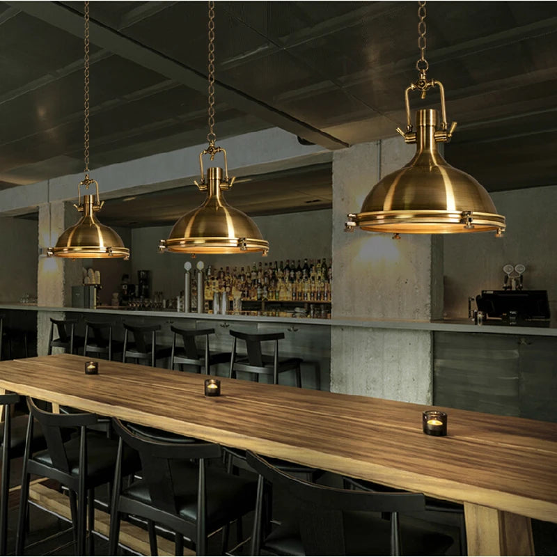 Retro industrial loft pendant light for bar, restaurant, kitchen, home or office