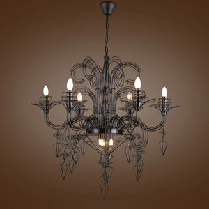 suspension en alliage post-moderne baroque design lumineux
