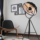 Modern gzmj satellite metal floor lamp with fabric lampshade