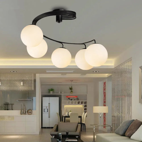 Modern and creative LED ceiling light for elegant interiors - vue 8 sur 7