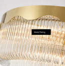 Modern crystal glass pendant chandelier with elegant design