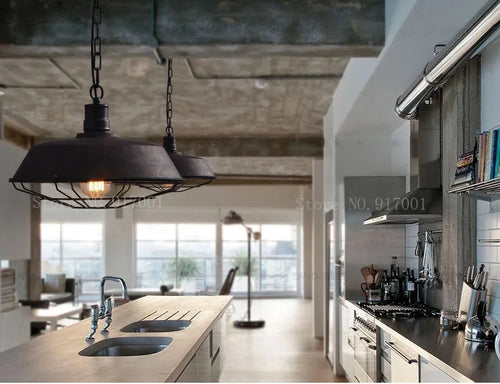 Classic modern minimalist retro wrought iron chandelier - vue 5 sur 8