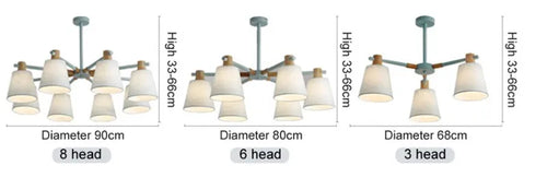 Nordic design LED chandelier for modern pendant lighting - vue 4 sur 17
