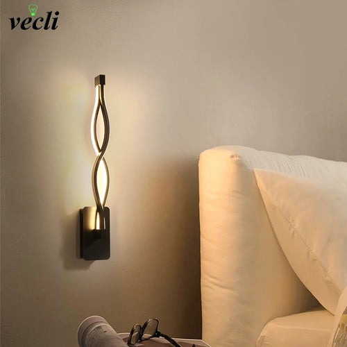 Modern LED wall light for reading and decoration - vue 4 sur 6
