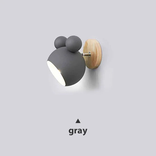 Applique murale modernes dessin animé Mickey style appliques murales colorées cuisine Restaurant macaron lampe de chevet décorative E27