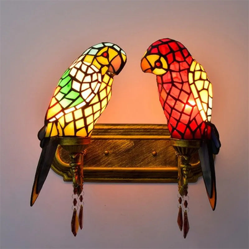 Parrot pendant chandelier creative lamp for bar and club