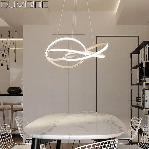 Modern designer chandelier for living room, restaurant or bedroom - vue 5 sur 9