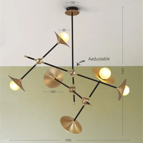 Modern nordic creative chandelier for interior decoration