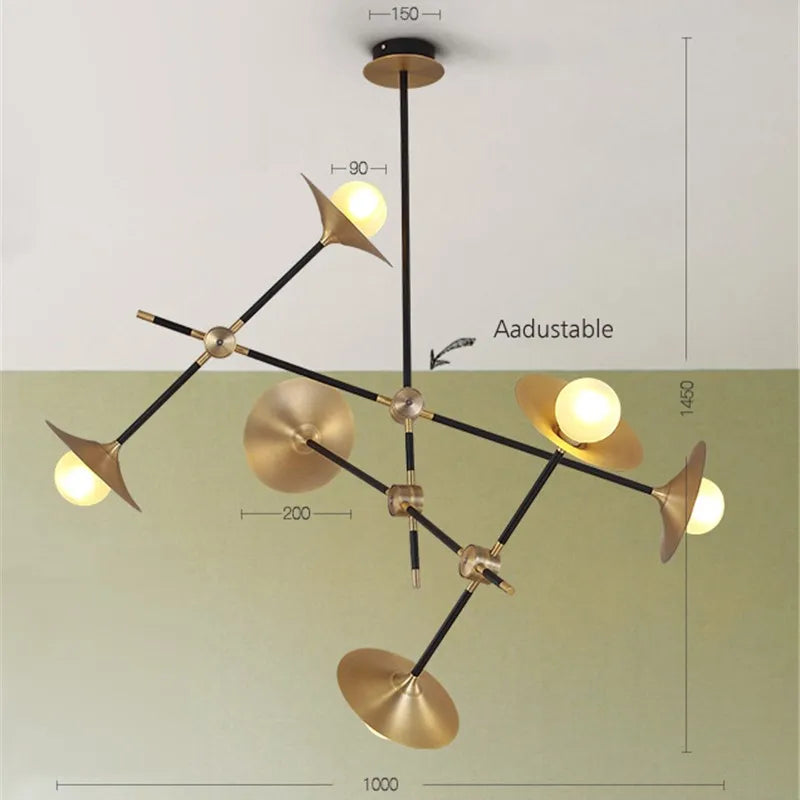 Modern nordic creative chandelier for interior decoration