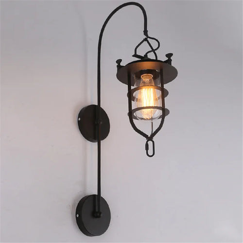 Industrial wall light American retro style metal