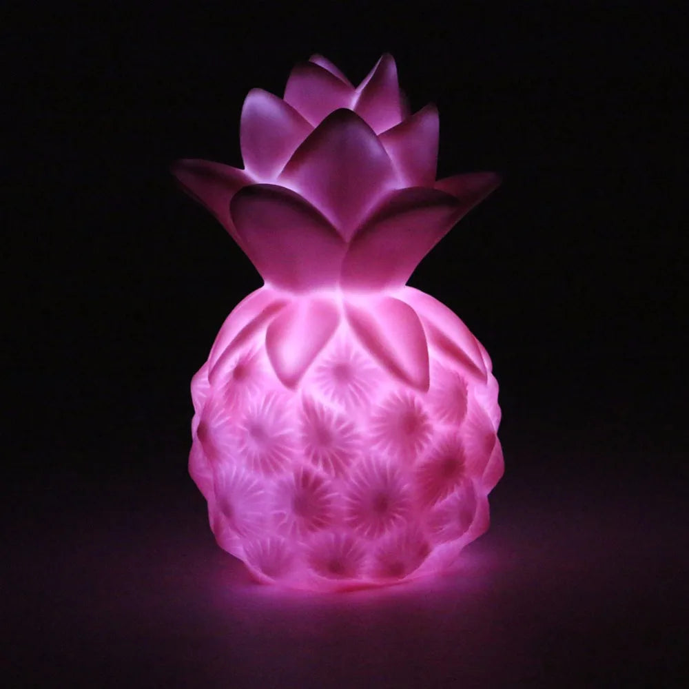 Soft silicone pineapple shaped LED table lamp - vue 6 sur 6
