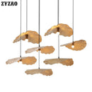 Nordic metal lotus pendant light for interior decoration