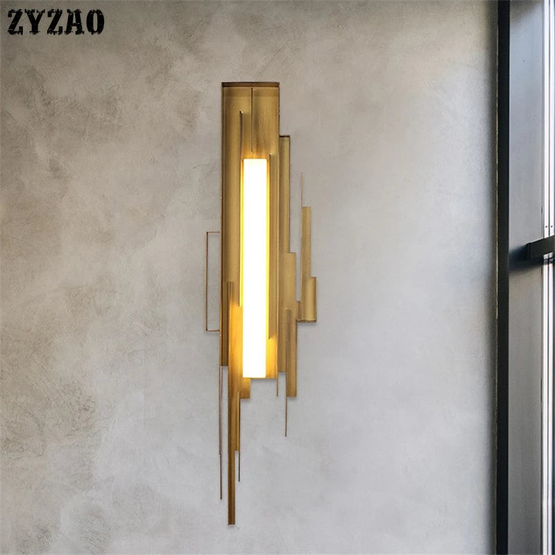 Creative metal wall light for interior decoration
