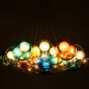 Gzmj modern glass ball pendant light with multiple heads