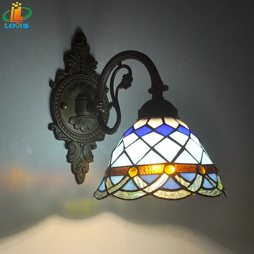 Mediterranean style LED wall light with European art design - vue 9 sur 10