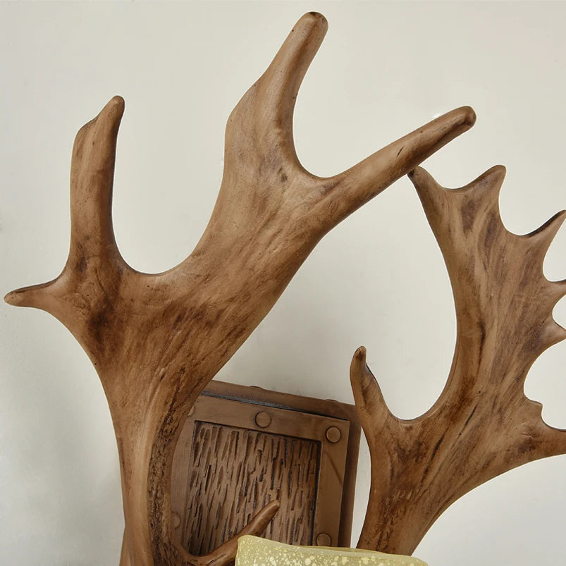 Vintage wooden wall light for hotel and restaurant - vue 6 sur 8