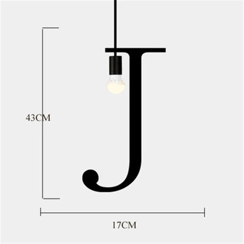 Nordic DIY Love decorative pendant light for loft and bar - vue 25 sur 29