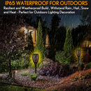 Solar flame lights for garden and outdoor decoration