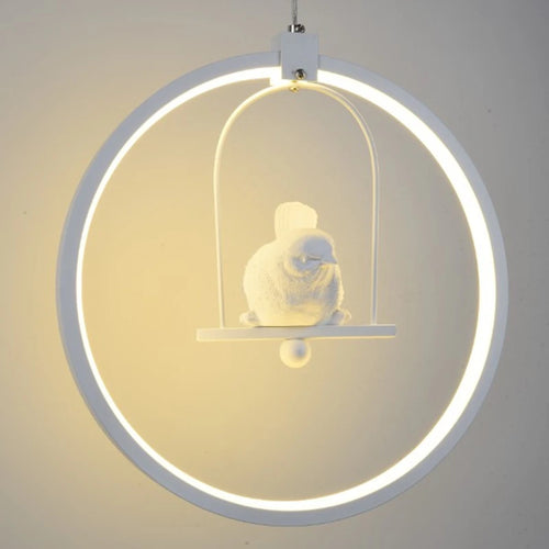 Modern gzmj round acrylic LED pendant light for hotel - vue 4 sur 10