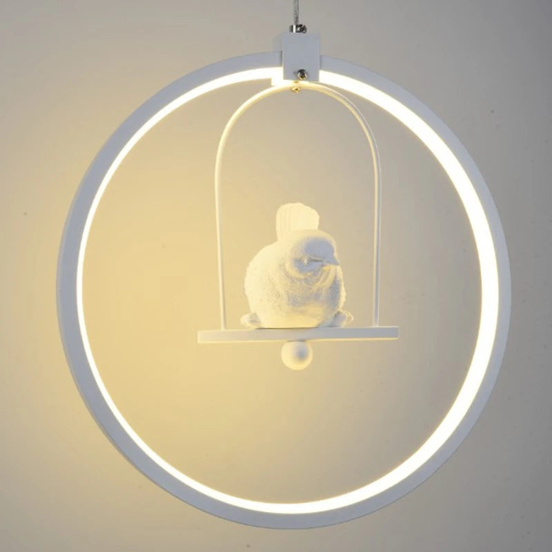 Modern gzmj round acrylic LED pendant light for hotel - vue 3 sur 10