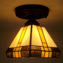 Retro Tiffany glass ceiling light for elegant interiors