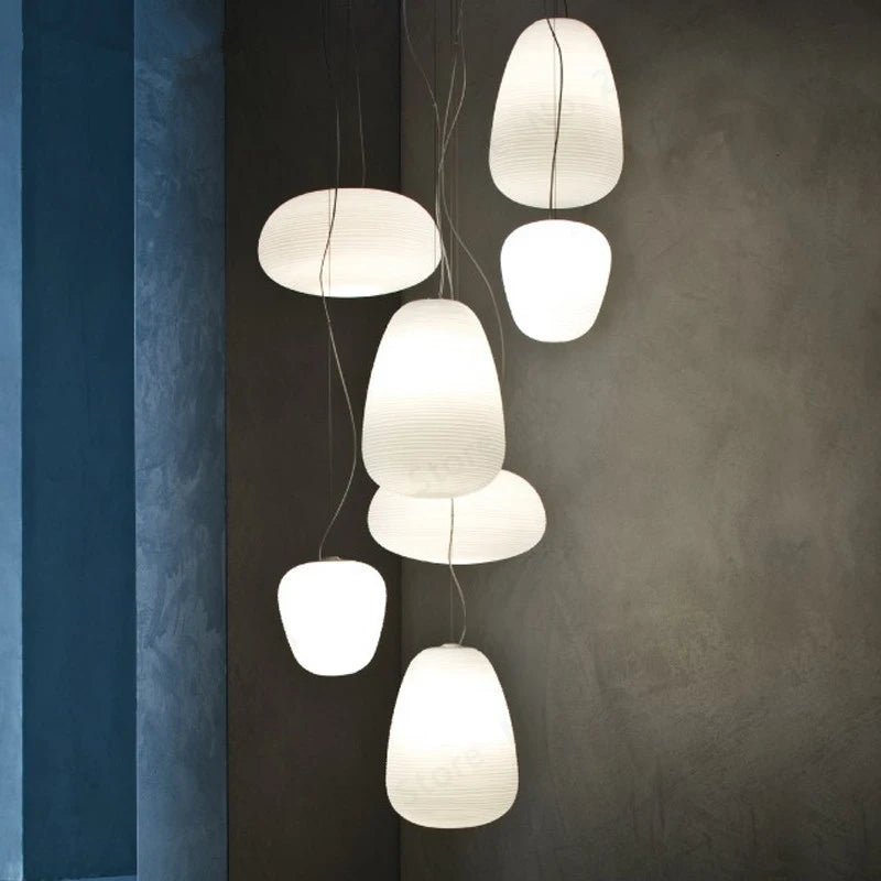 Retro glass globe pendant light gzmj with shade