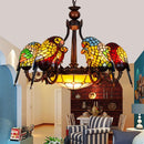 Parrot pendant chandelier creative lamp for bar and club