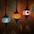 Handmade Turkish mosaic glass pendant light Mediterranean decoration