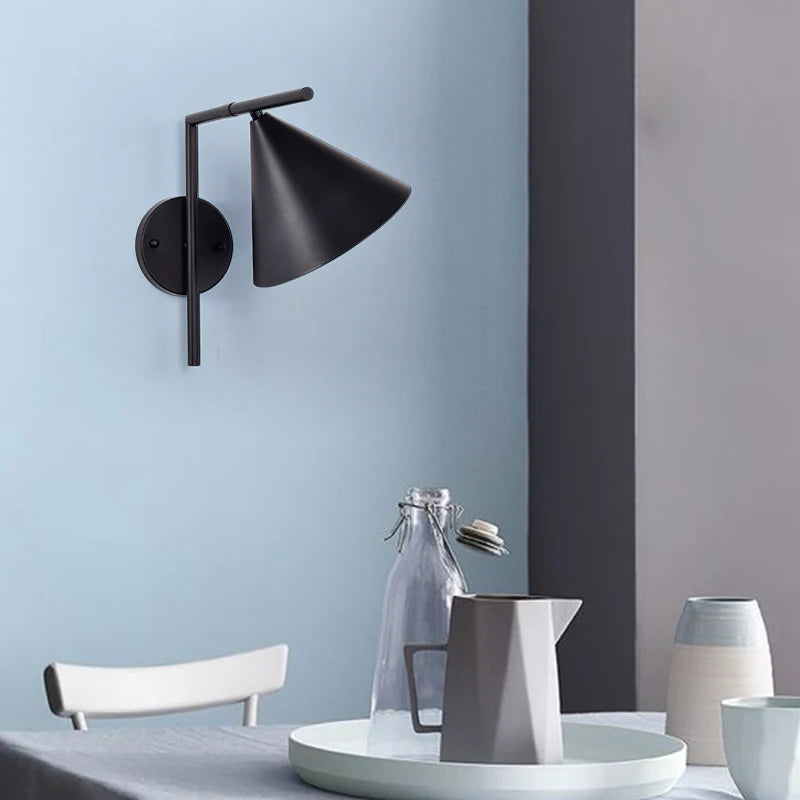 Modern luxury and simple rotating wall light