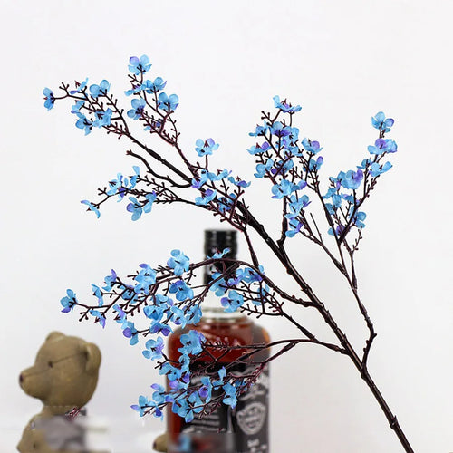 Pink cherry blossom plastic branch for wedding and DIY decoration - vue 5 sur 13