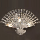 Crystal fan design stainless steel LED wall light