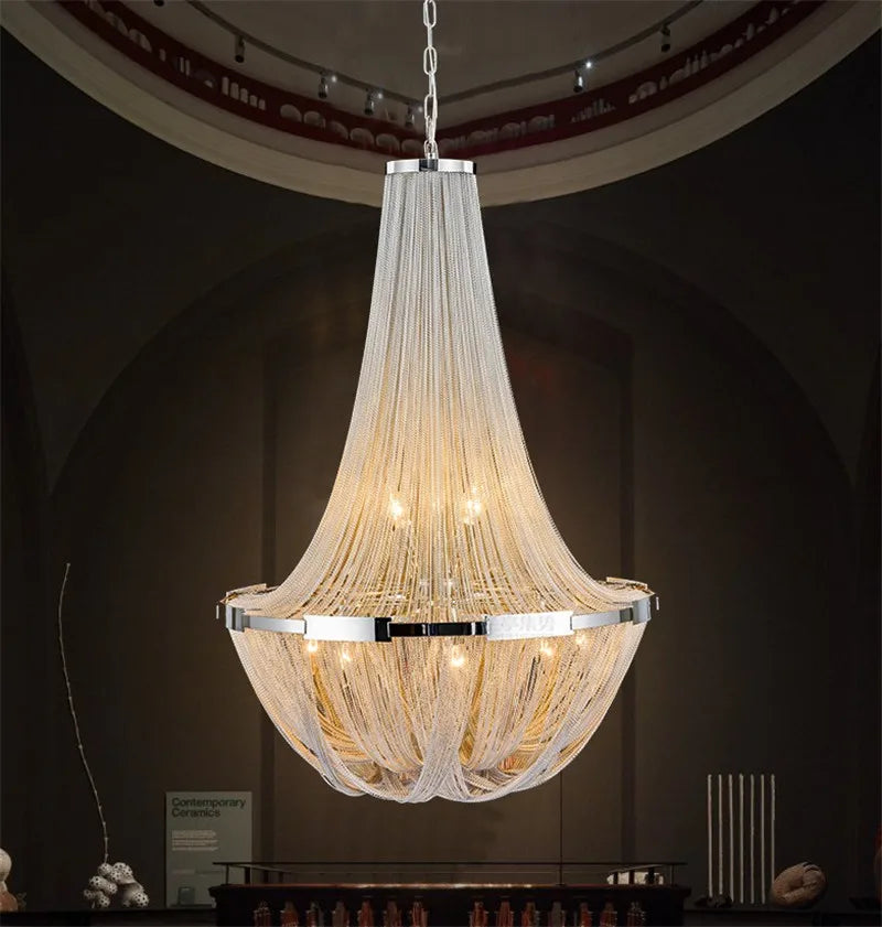 Modern aluminium designer pendant light for stylish lighting - vue 3 sur 9
