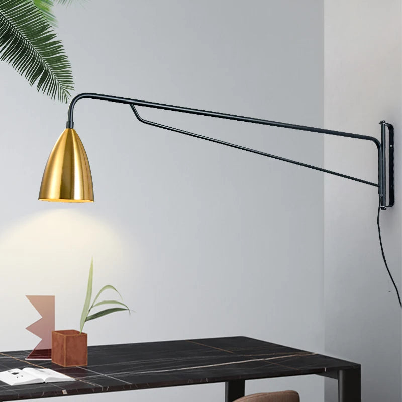 Modern Nordic wall light with creative industrial style for indoor use