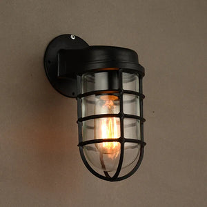 European retro industrial punk wall light