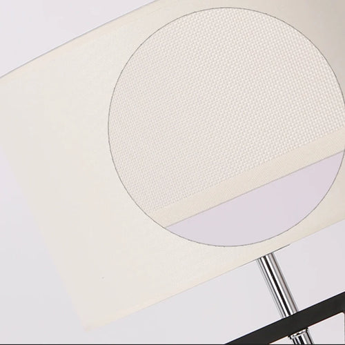 Nordic iron and fabric LED floor lamp for modern interiors - vue 7 sur 6