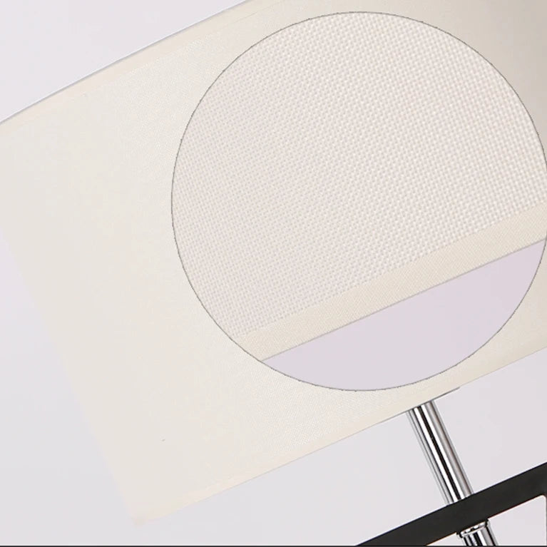 Nordic iron and fabric LED floor lamp for modern interiors - vue 6 sur 6