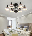 Modern ceiling light in black ceramic and metal with elegant design