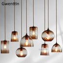 Modern stained glass pendant light for interior decoration