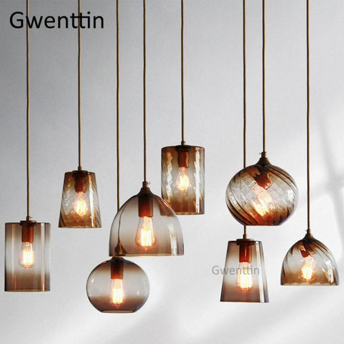 Modern stained glass pendant light for interior decoration - vue 3 sur 22